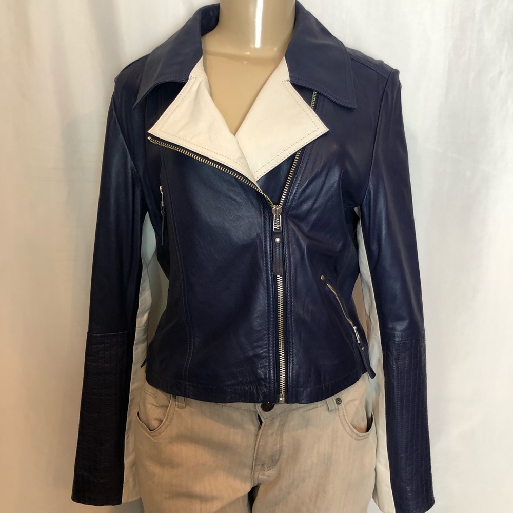 Vintage Cache Moto Leather Jacket - image 1
